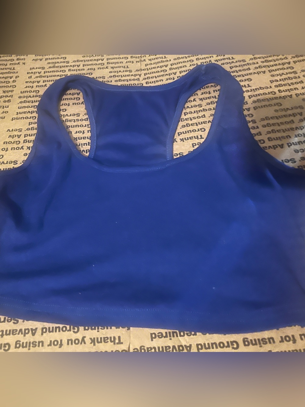 Women's Racerback Sports Bra in Bright Blue - Unbranded